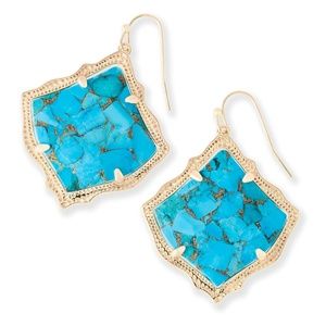 Kendra Scott turquoise Kirsten earrings